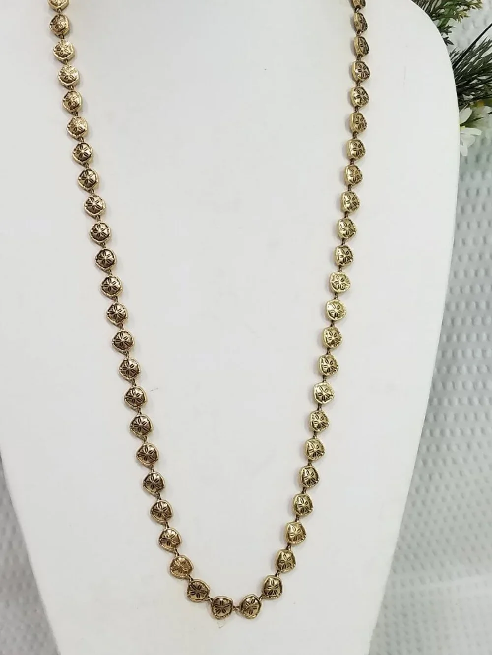 Signed Lucky Brand Boho Coastal Casual Brass Tone Mini Sand Dollar 32